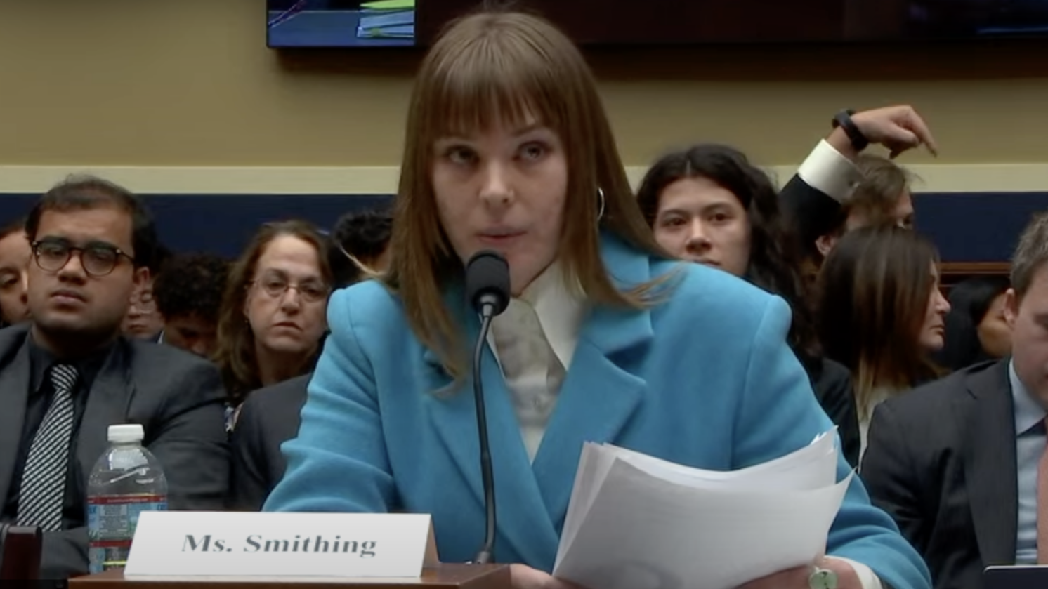 Our Advocacy Director testifying before Congress.